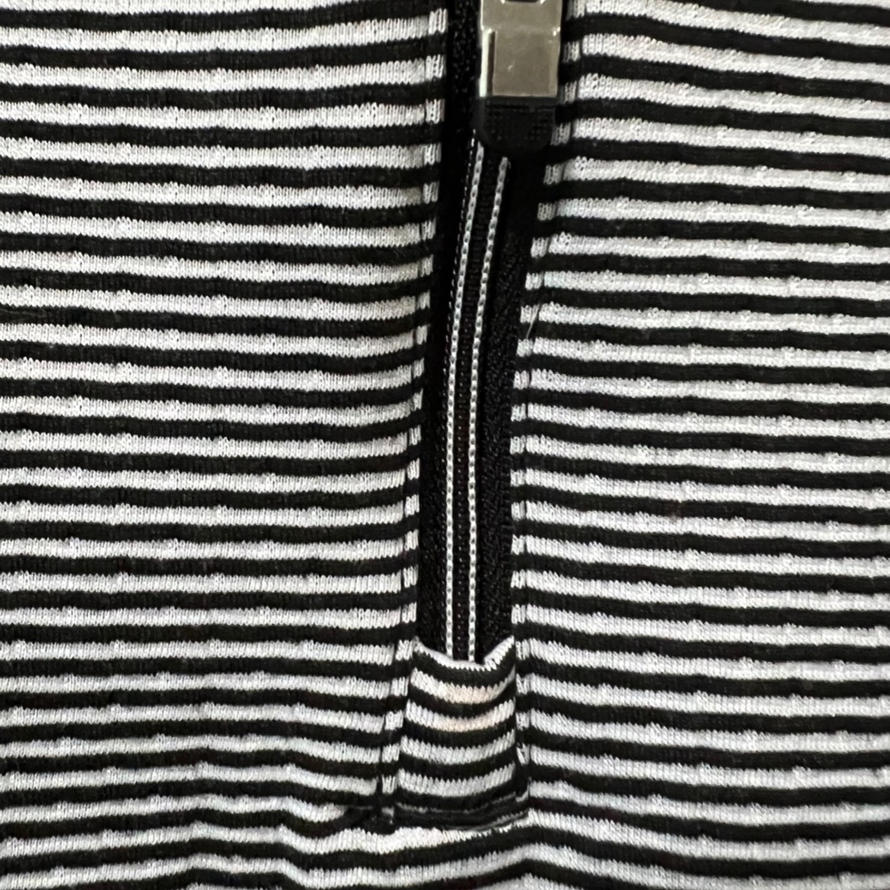 Tangerine • Women’s Collared Hoodie • Black/White Stripe • Size Small - Picture 5 of 9